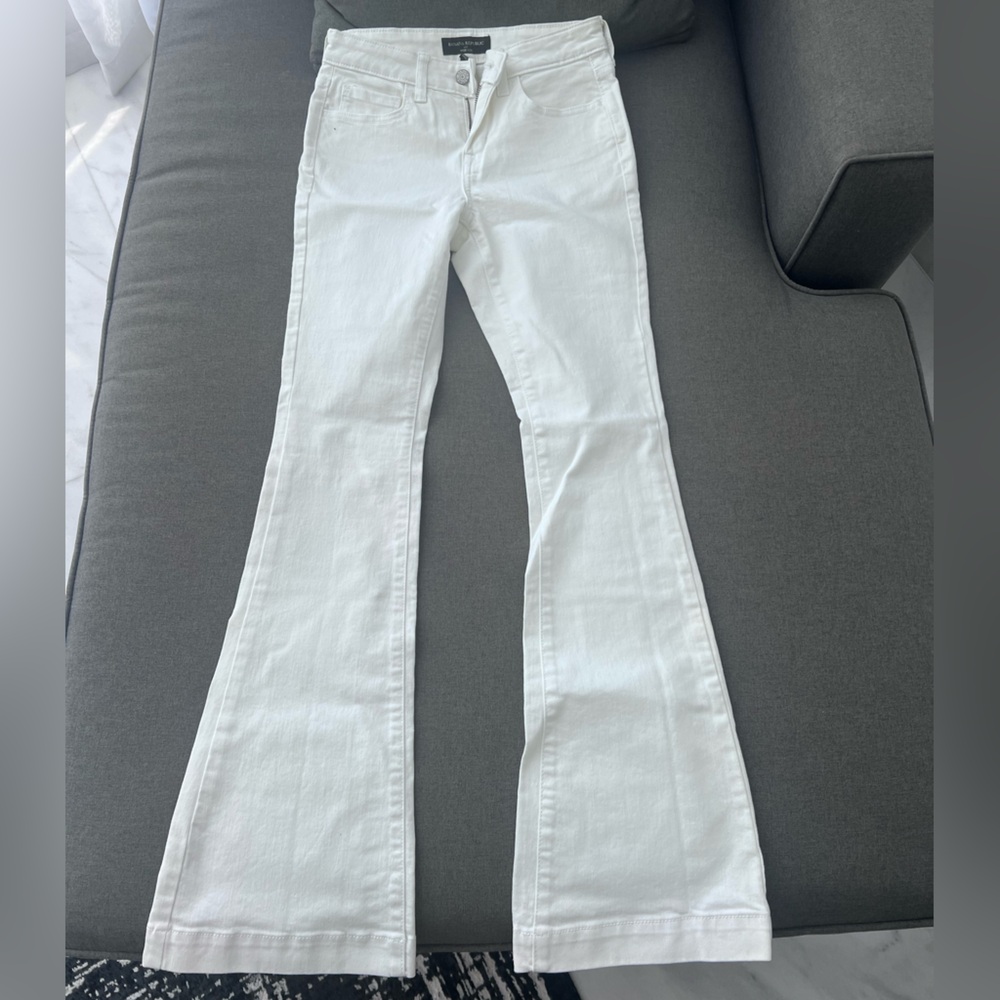 Banana Republic white flare jeans